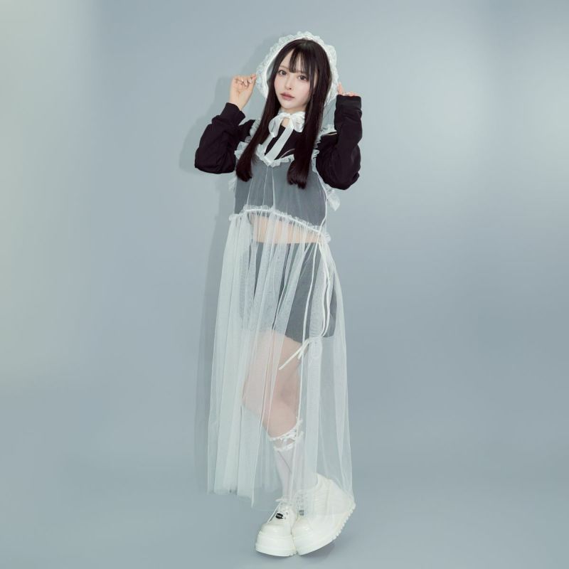 レイヤードチュールスカート19