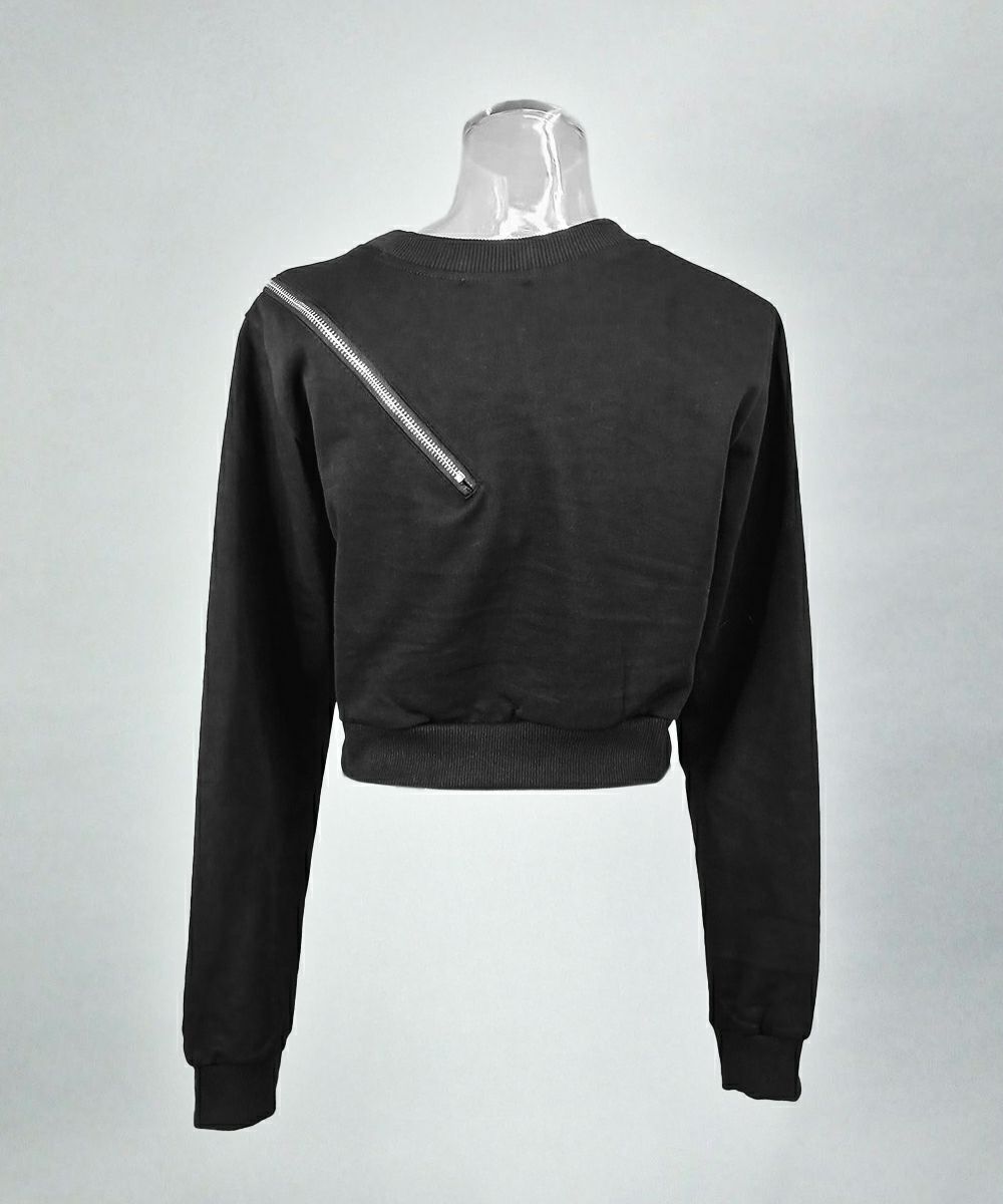 肩ジップショートスウェット03