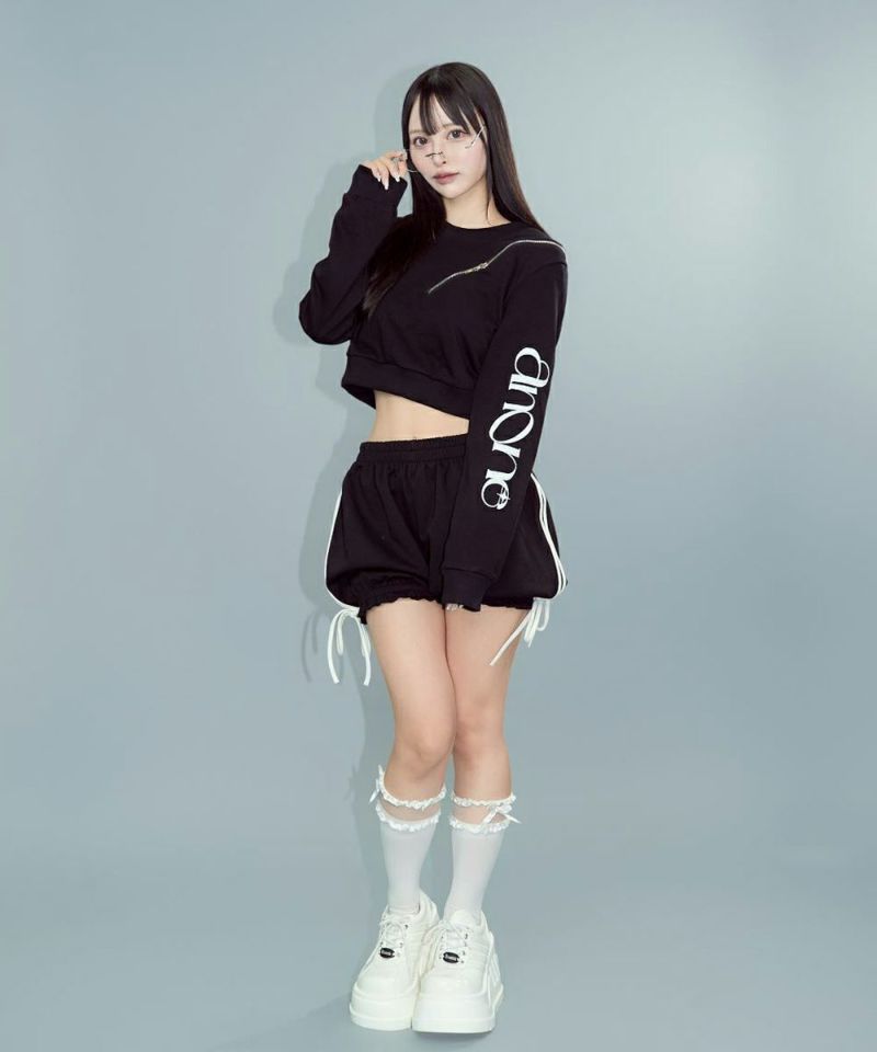 肩ジップショートスウェット12