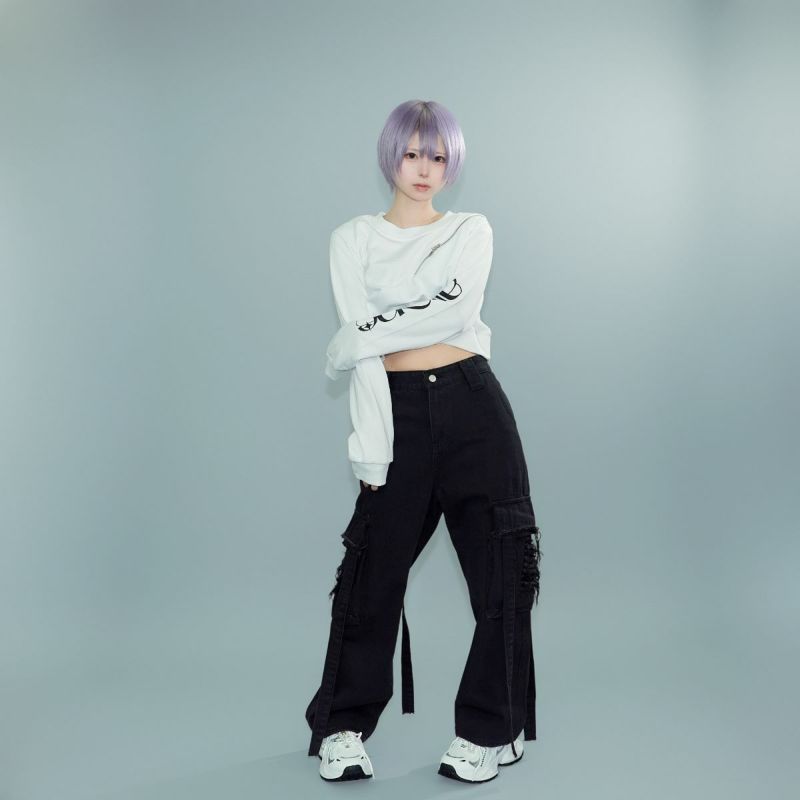 肩ジップショートスウェット18