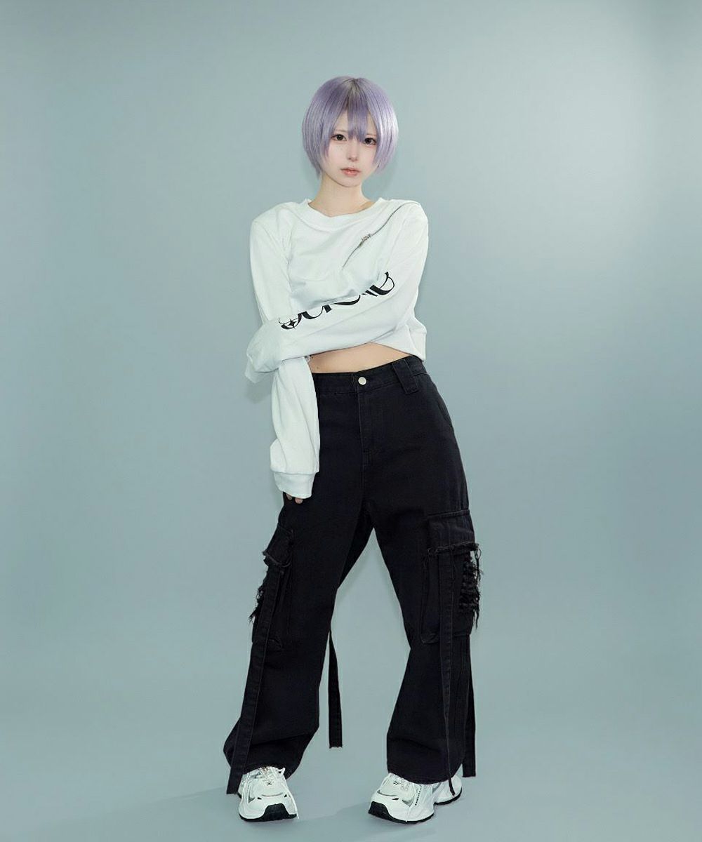 肩ジップショートスウェット18