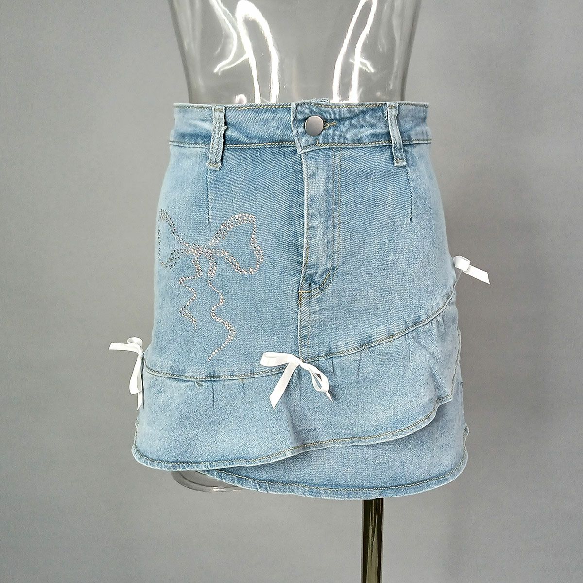 フリルデニムミニスカ01