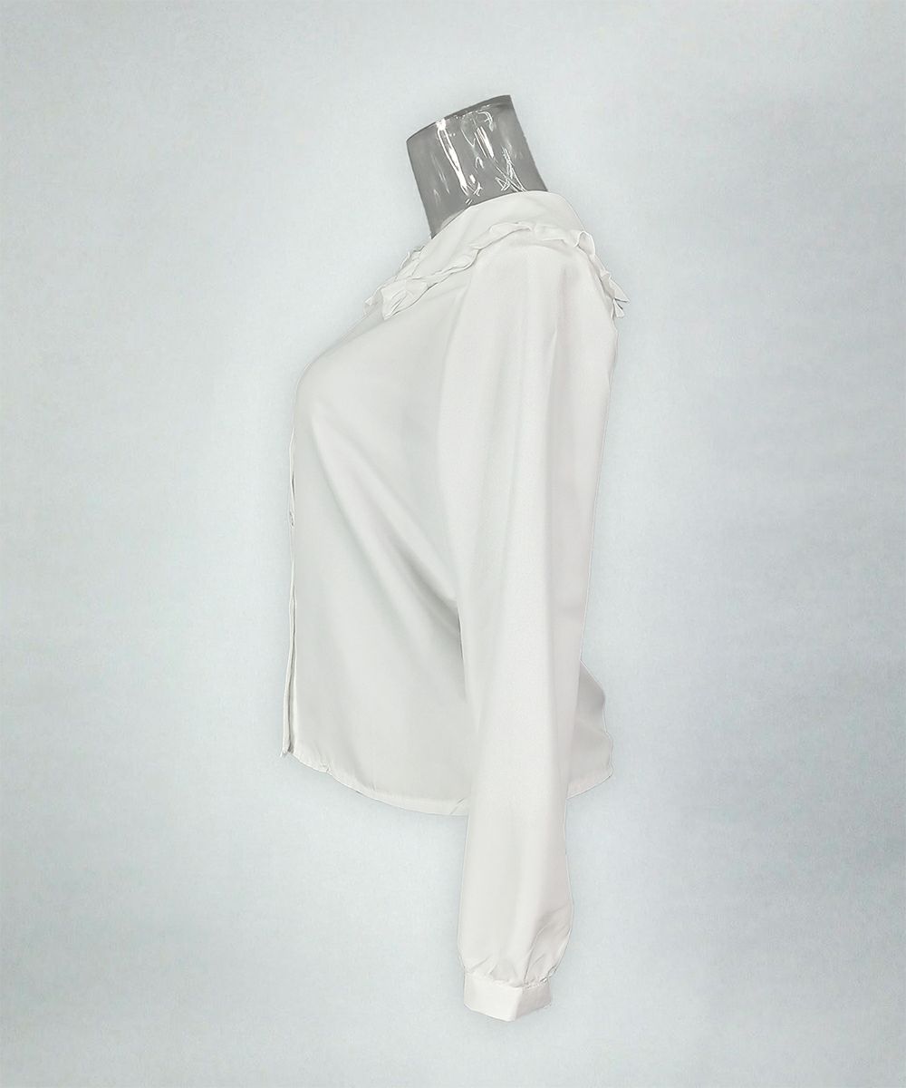 神シルエット丸襟ブラウス02