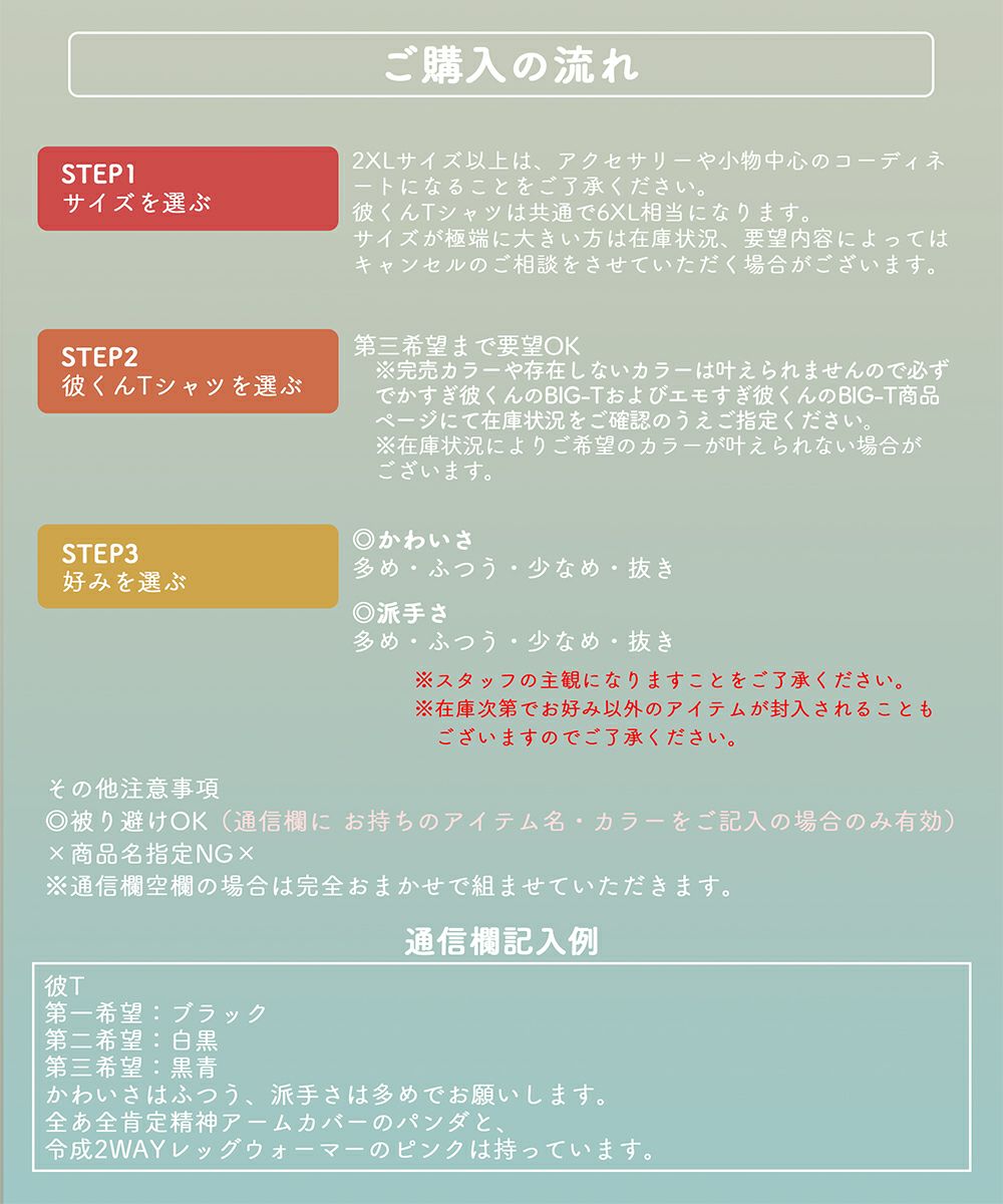 パーソナルコーデセット【彼T確定】