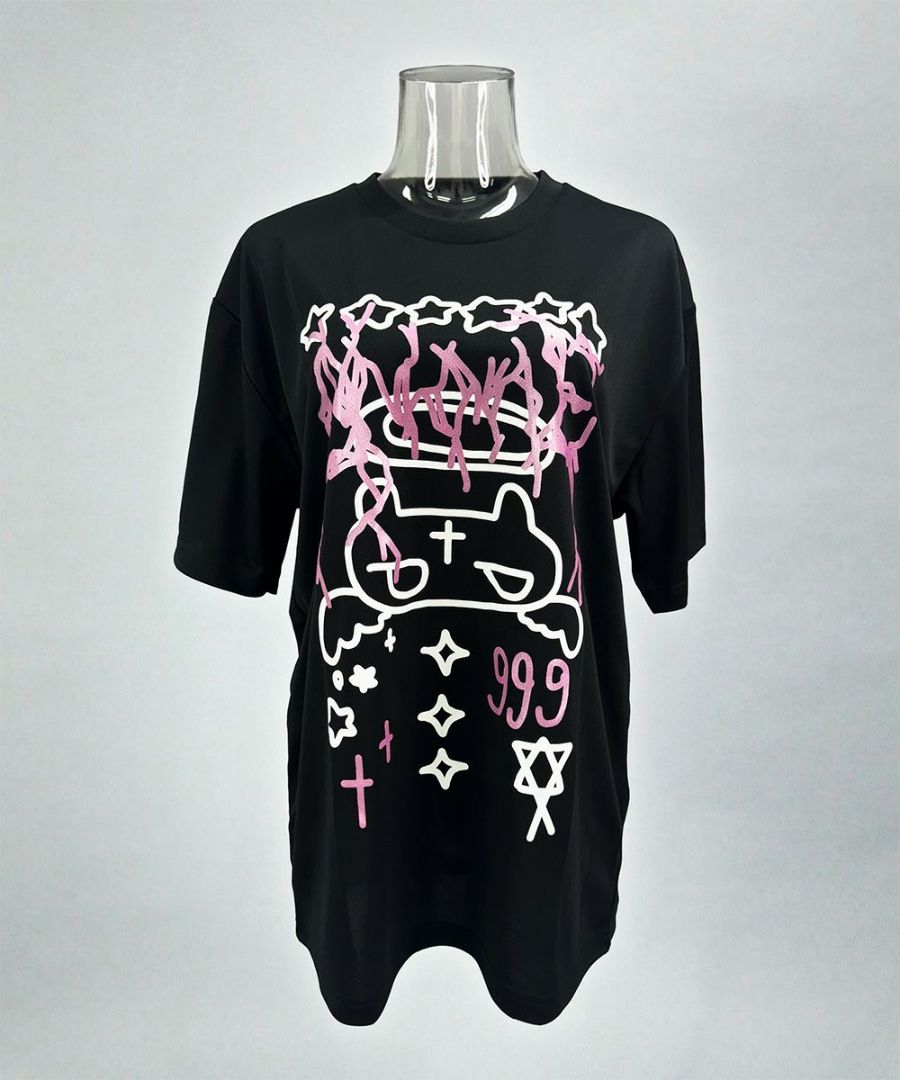 エンジェルネコドローイングTシャツ