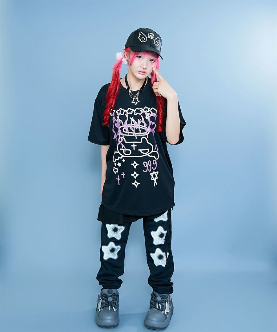 エンジェルネコドローイングTシャツ