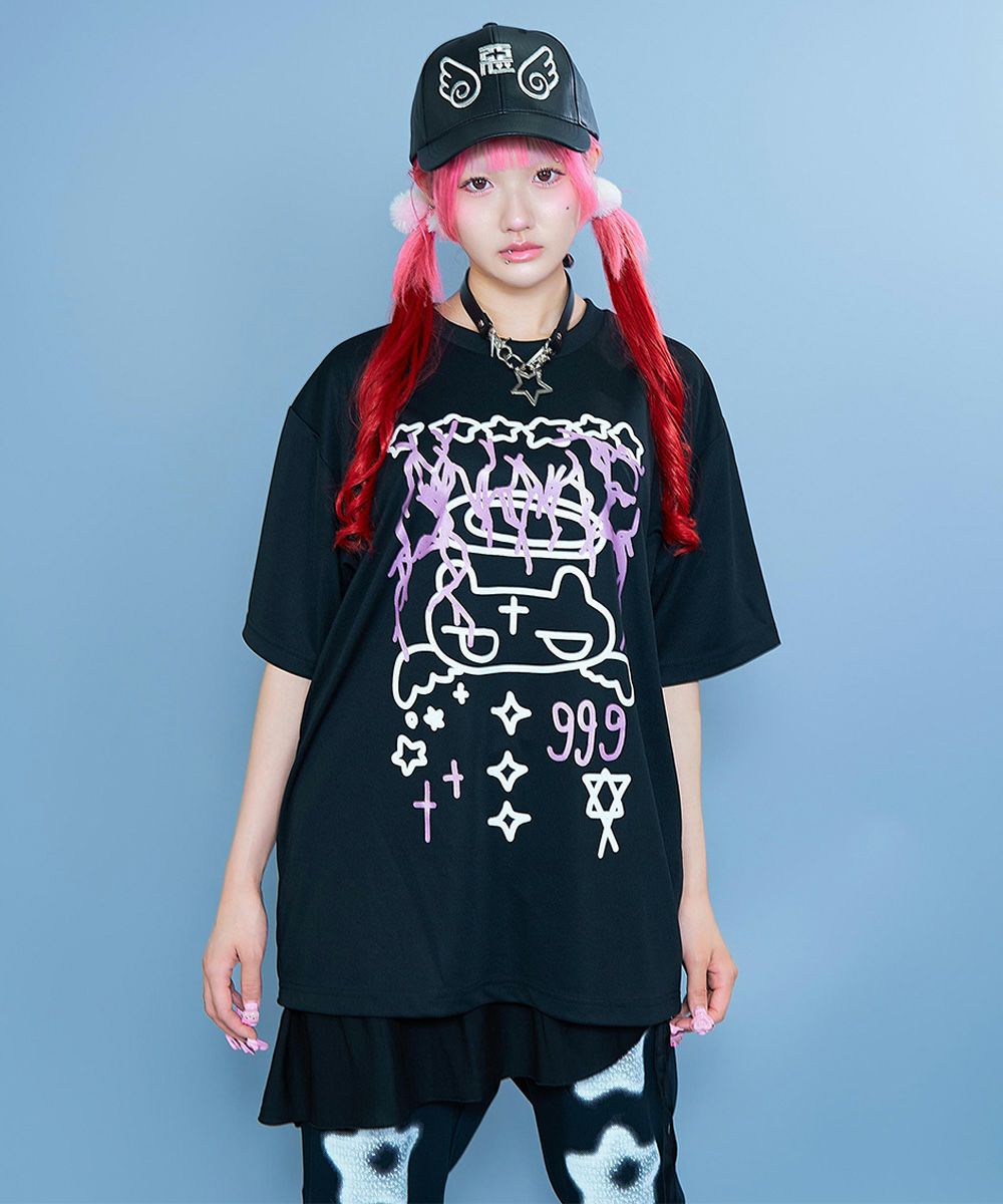 エンジェルネコドローイングTシャツ