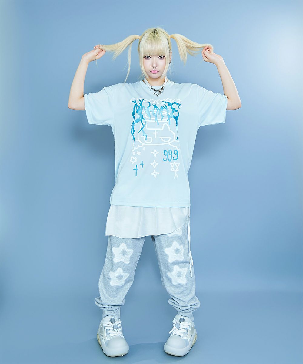 エンジェルネコドローイングTシャツ