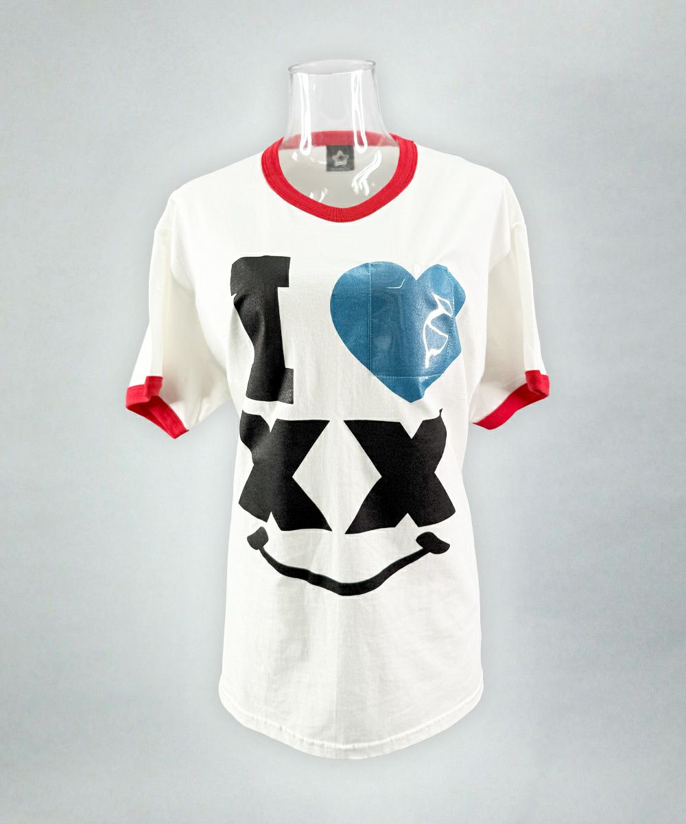 アイラブXXリンガーTシャツ