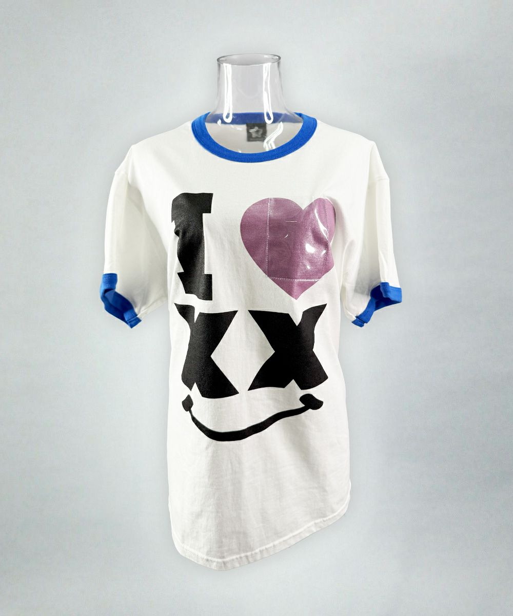 アイラブXXリンガーTシャツ