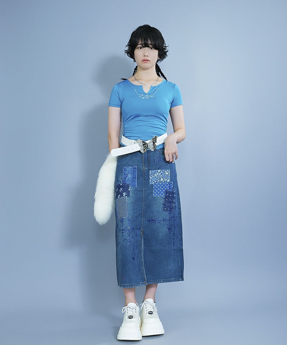 カップつきアシメTシャツ