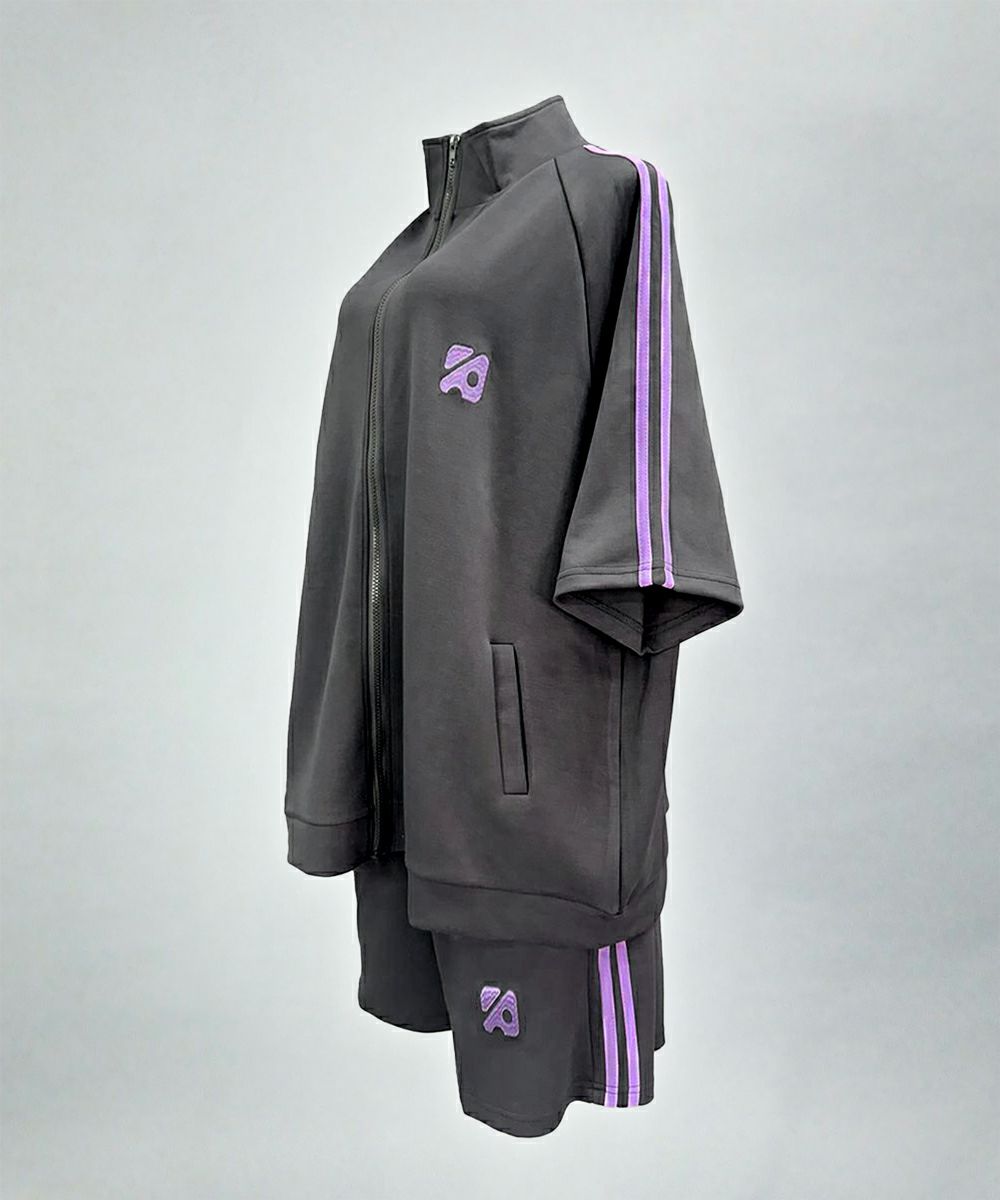 anonenone 長袖アノネジャージ　スミレベリー(墨×紫) anonenone 長袖アノネジャージ スミレベリー(墨×紫) anonenone 長袖