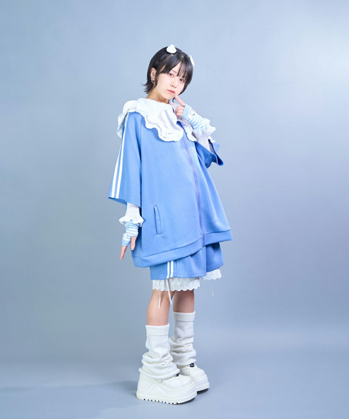 anonenone アノネノネ ジャージセットアップ ライトブルー アノネ