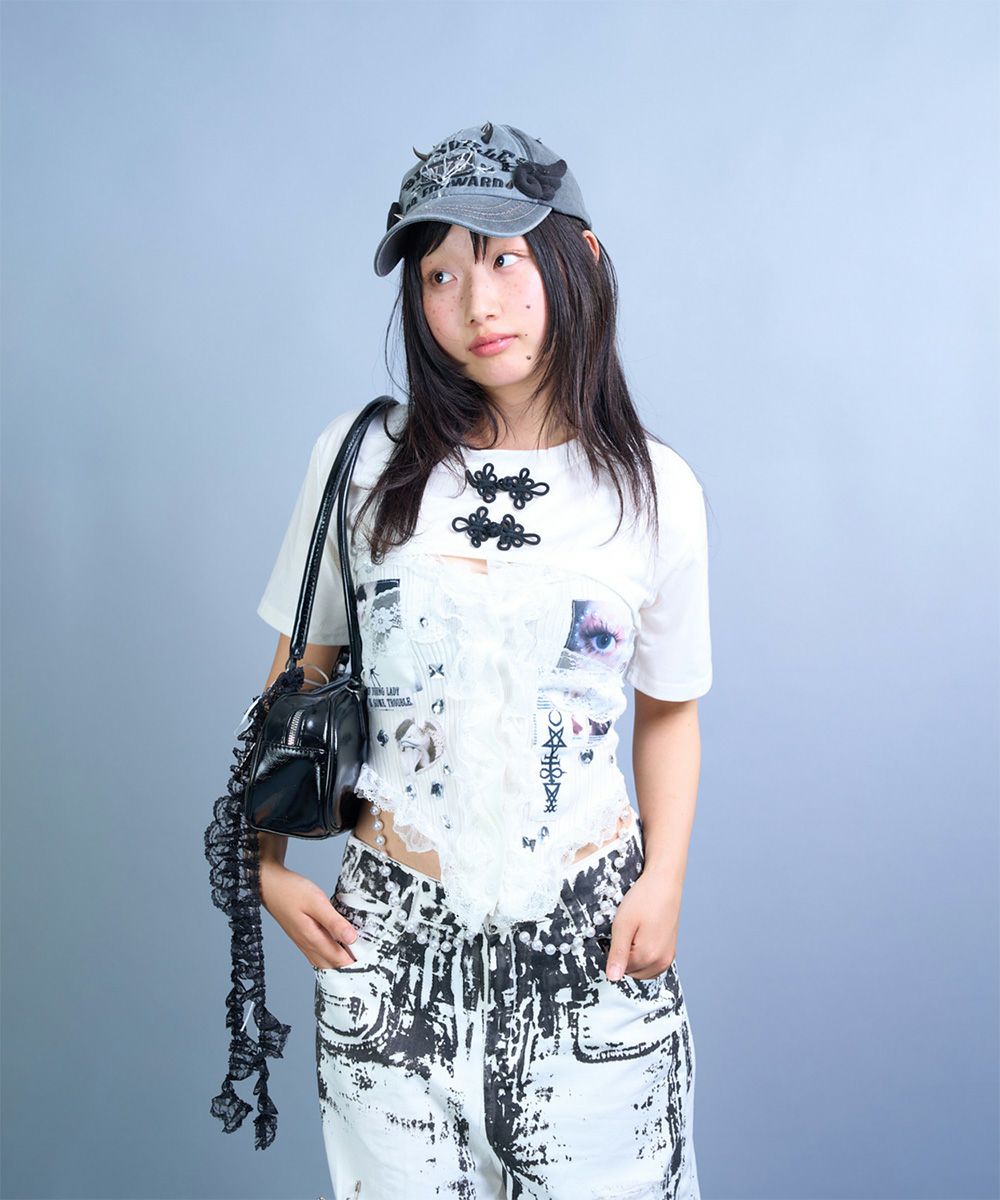 遊限リメイクキャップ