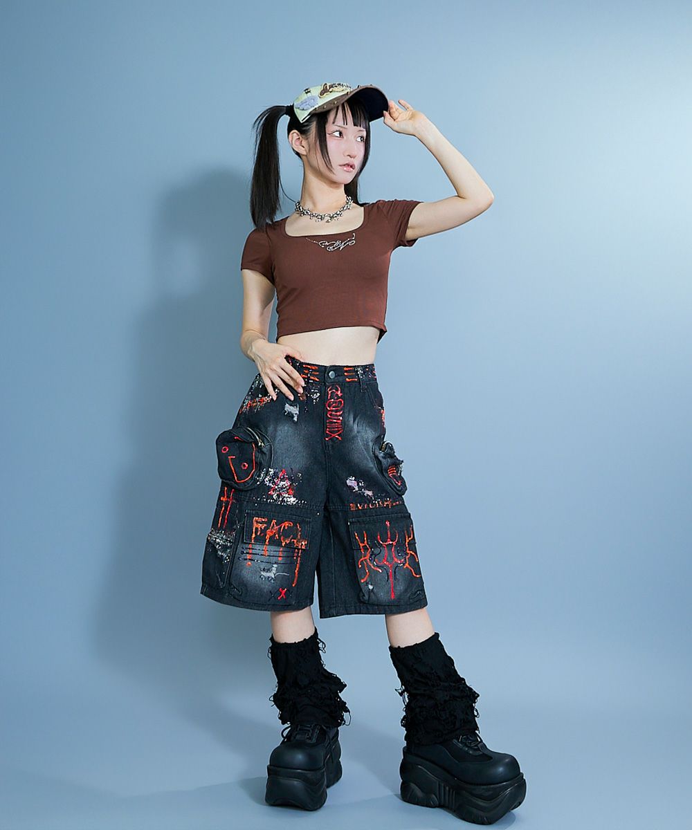 遊限リメイクキャップ