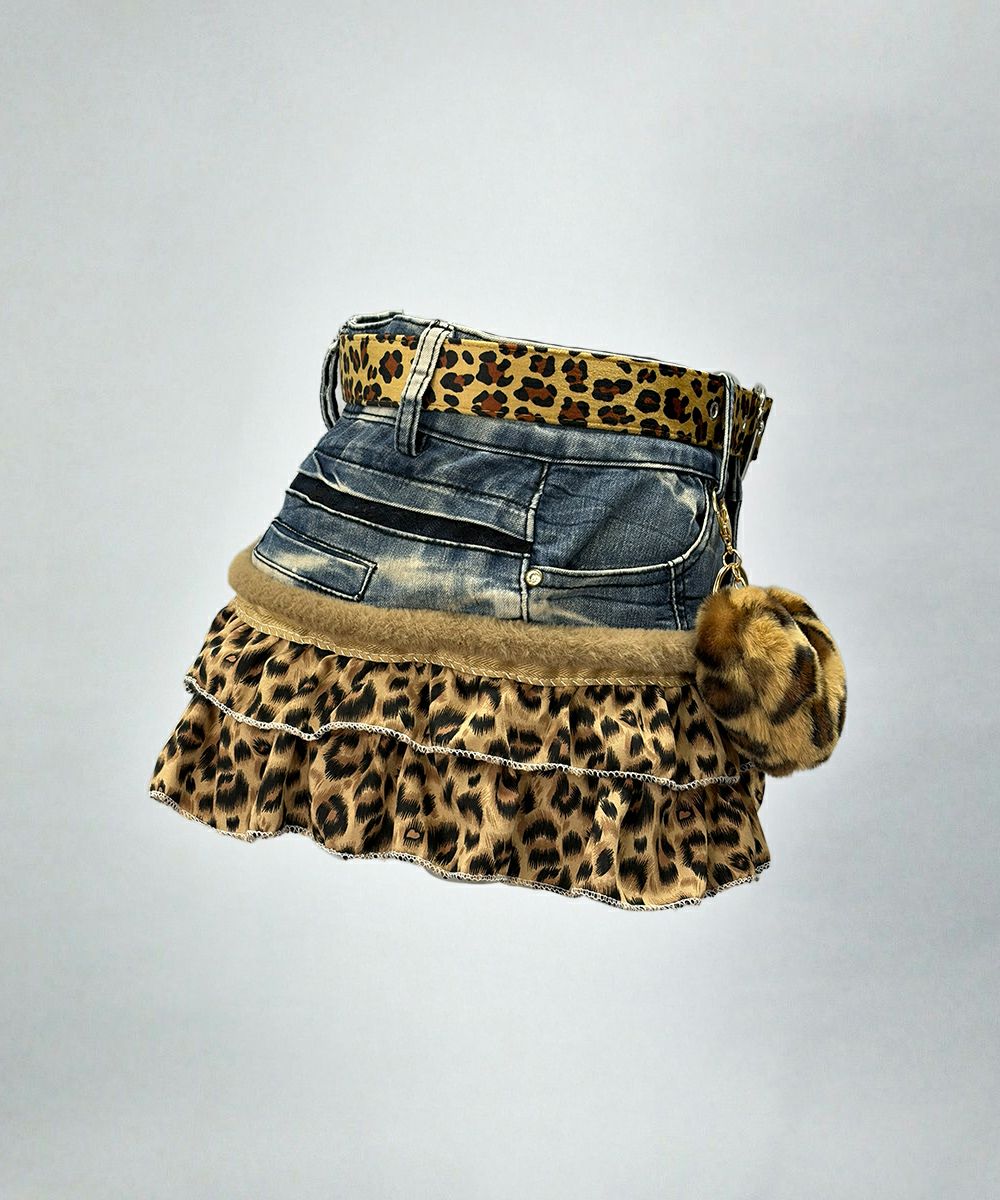  極彩Y2Kリメイクフリルスカート02