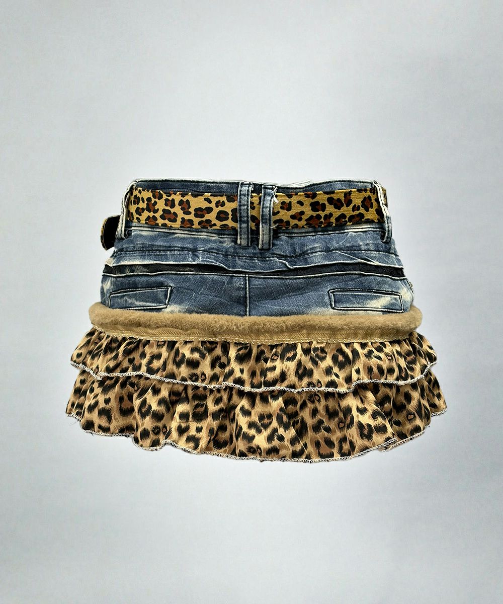  極彩Y2Kリメイクフリルスカート03