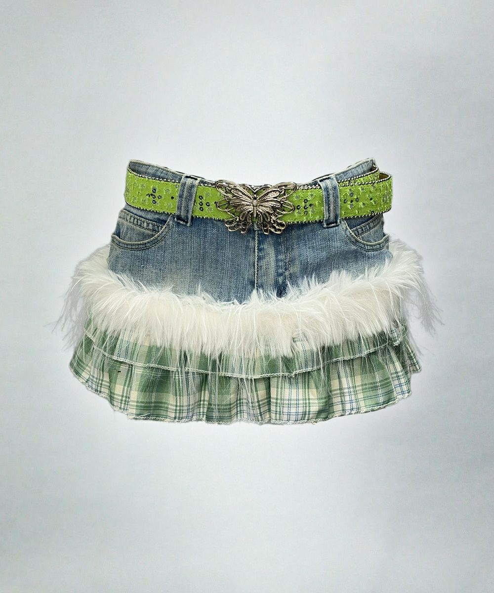  極彩Y2Kリメイクフリルスカート05