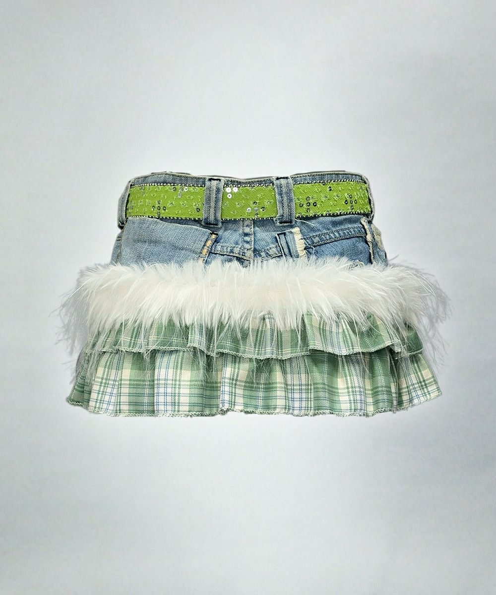  極彩Y2Kリメイクフリルスカート06