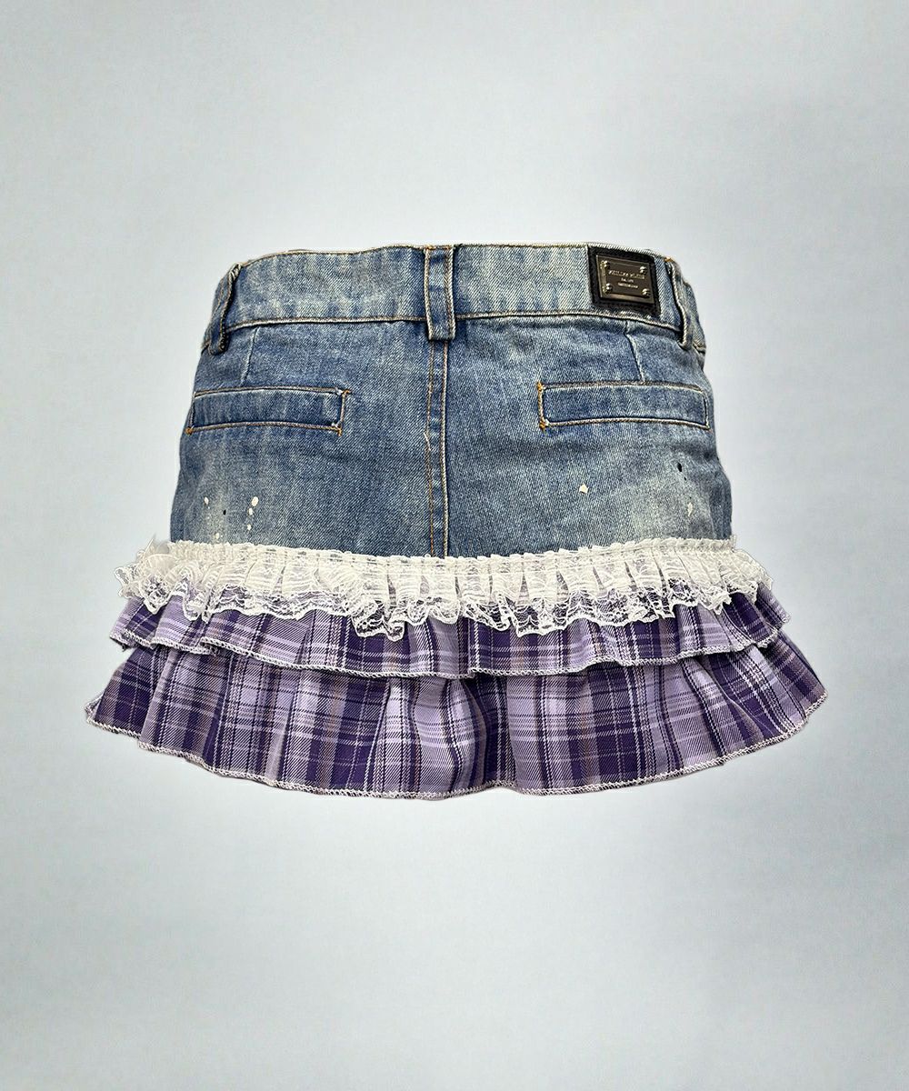  極彩Y2Kリメイクフリルスカート10
